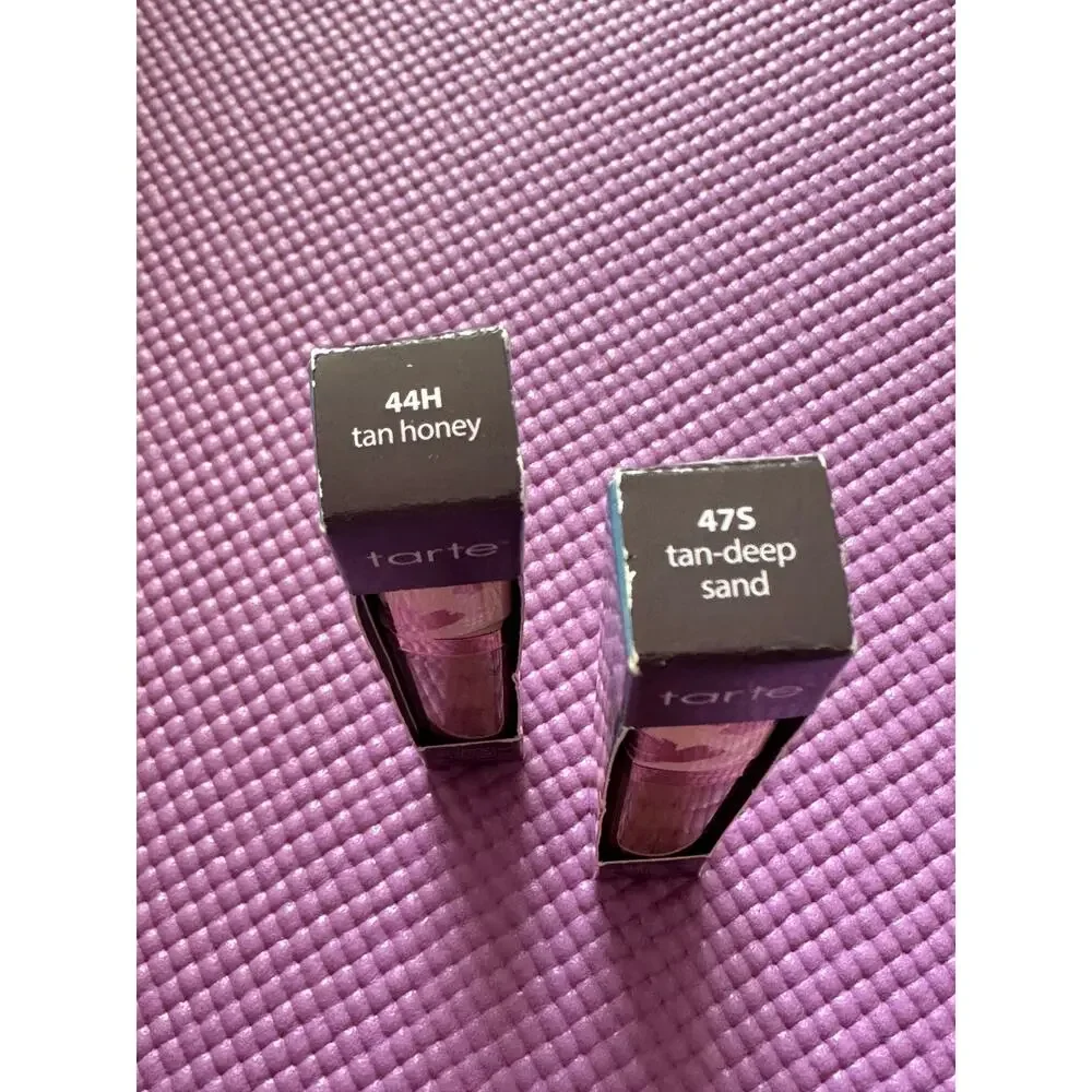 New 2 Tarte Creaseless Concealer Maracuja Full Size 6.4g Shades 44H and 47S